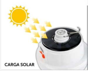 Foco Recargable Con Energia Solar